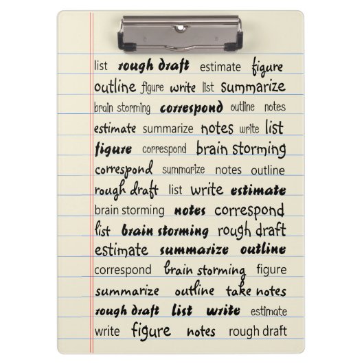 Klembord voor legale advertentie (Voorkant)