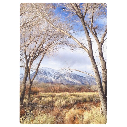 Klembord voor Uitzicht van Owens Valley Mountain (Achterkant)