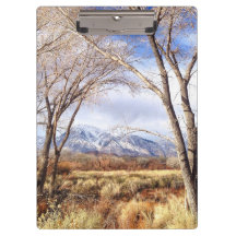 Klembord voor Uitzicht van Owens Valley Mountain