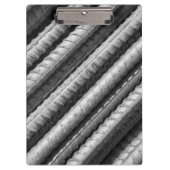 Klembord voor zwart-wit en grijs rebar (Voorkant)