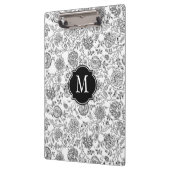 Klembord voor zwart-wit Floral (Links)