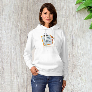 Klembord: vrouwen hoodie
