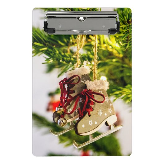 Klembord winter Schaatsen Mini Klembord (Voorkant)