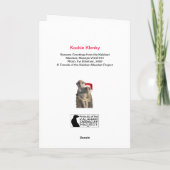 Klenky fêlé - carte de Joyeuses Fêtes (Dos)