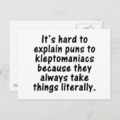 Kleptomaniakun Briefkaart (Voorkant / Achterkant)