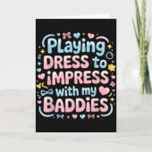 Kleren dragen om indruk te maken met mijn baddies kaart (Voorkant)