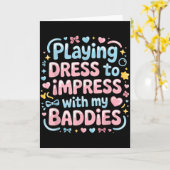 Kleren dragen om indruk te maken met mijn baddies kaart (Gele Bloem)