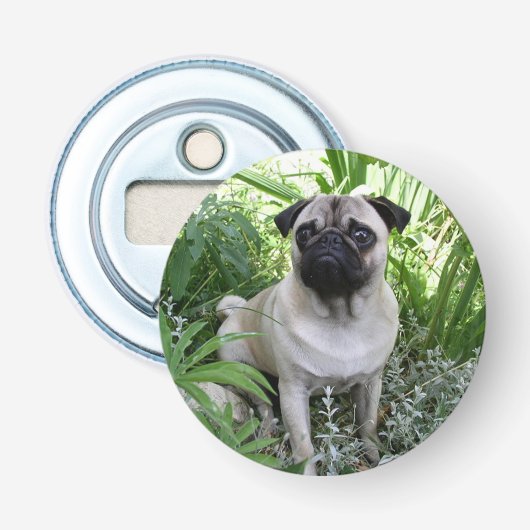 kletspraat button flesopener (Voorkant)