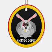 Klette à bord - Belgische folklore Keramisch Ornament (Links)