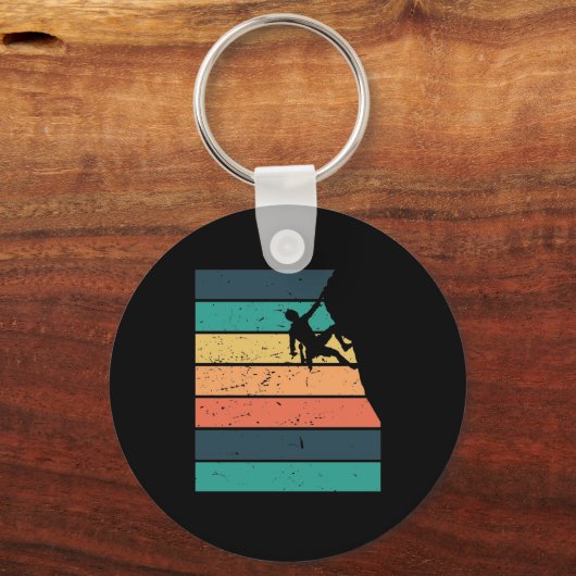 Klettern Retrohintergrund Sleutelhanger (Voorkant)