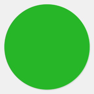 Kleur 2 - Zeer groene visuele identifiers alleen k Ronde Sticker