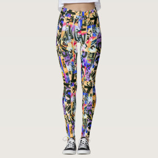 kleur abstract avantaculair leggings