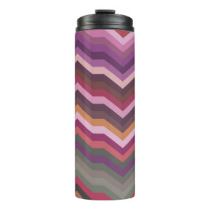 Kleur Abstract Retro Striped Achtergrond, Mode Z Thermosbeker