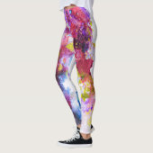 Kleur Abstracte schilderij Leggings (Links)
