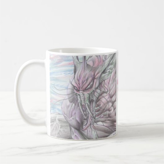 Kleur Alien Monster Futuristic Sci-Fi-Mok - Al Rio Koffiemok (Links)
