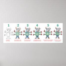 Kleur als een monster poster