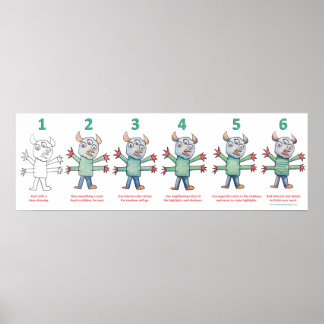 Kleur als een monster poster