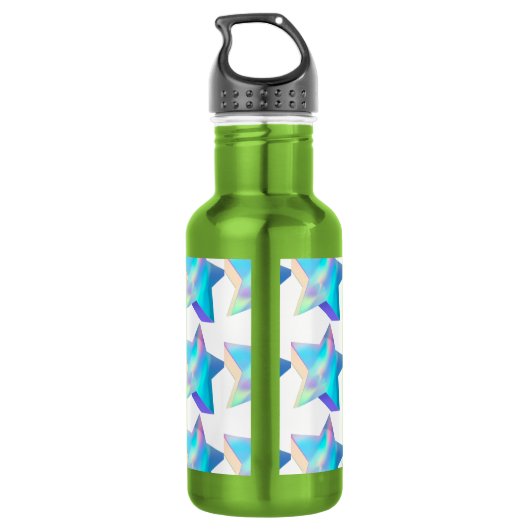 Kleur Apple Tekst Ster Afbeelding Drinkware Waterf Waterfles (Achterkant)