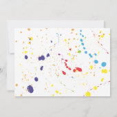 Kleur Art Party Verjaardag Kaart (Achterkant)