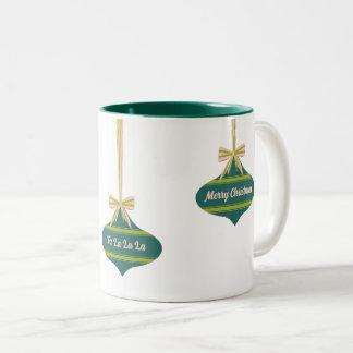 Kleur Bewerkbare Vintage Kerstbal Kerstmis Tweekleurige Koffiemok