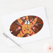 Kleur bij uitvoering ovale sticker (Envelop)