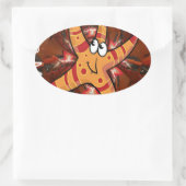 Kleur bij uitvoering ovale sticker (Tas)