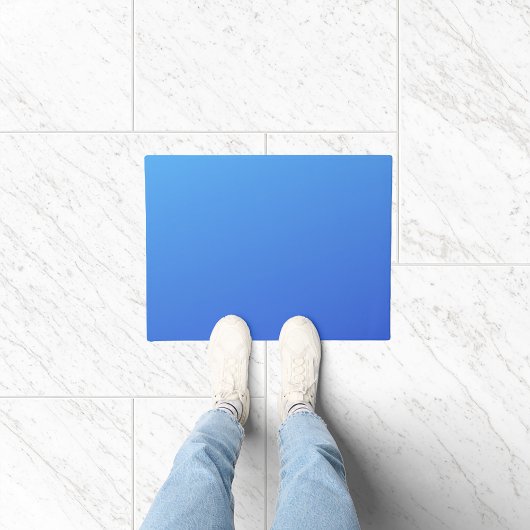 Kleur blauw verloop deurmat
