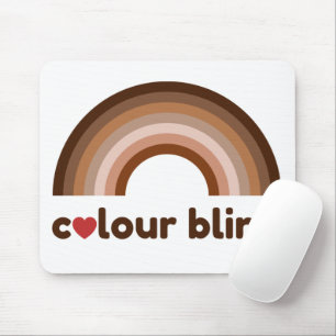Kleur blind liefde regenboog muismat