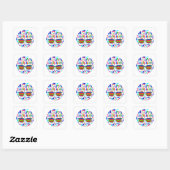 Kleur Blind Optician Grappig Kleurblind Sarcastisc Vierkante Sticker (Vel)