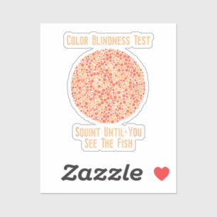 Kleur Blind T Shirt - Grappige Kleurenblindheid Te Sticker