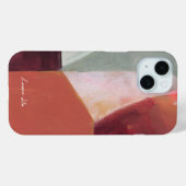Kleur blok Abstracte Kunst Persoonlijke Naam Case-Mate iPhone Case (Achterkant (horizontaal))