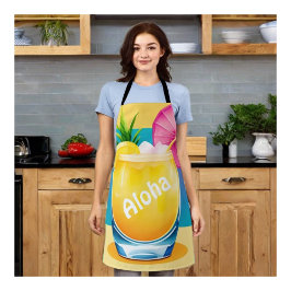 Kleur Blok Cocktail aanpasbaar Schort