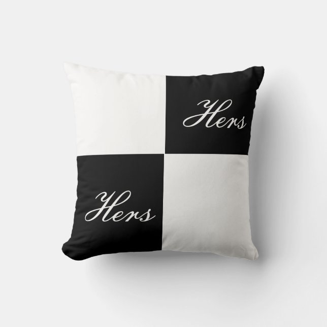 Kleur Blok Kussen Van Haar (Voorkant)