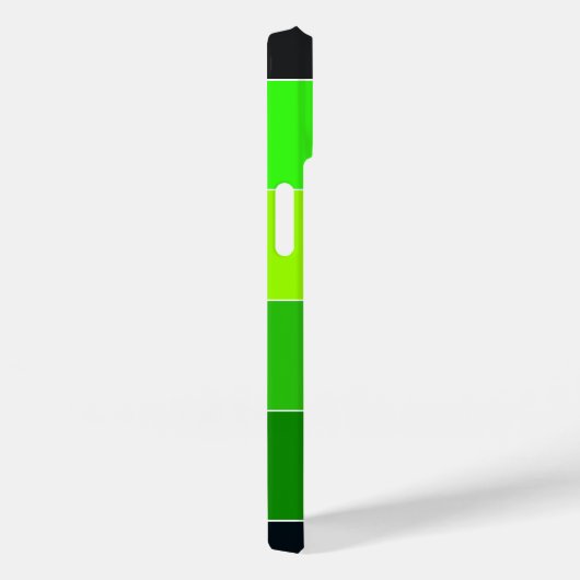 Kleur Blok Naam Strepen Groen Zwart Case-Mate iPhone Case (Achterkant / Rechts)