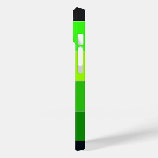 Kleur Blok Naam Strepen Groen Zwart Case-Mate iPhone Case (Achterkant / Links)