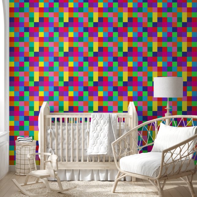 Kleur Blox Behang (Kinderen)