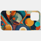 Kleur bruin blauw geel Case-Mate iPhone case (Achterkant (horizontaal))