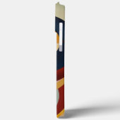 Kleur Bruin Blauw Geel Rond Case-Mate iPhone Case (Achterkant / Links)