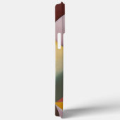 Kleur Bruin Blauw Geel Rond Case-Mate iPhone Case (Achterkant / Rechts)