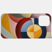 Kleur Bruin Blauw Geel Rond Case-Mate iPhone Case (Achterkant (horizontaal))