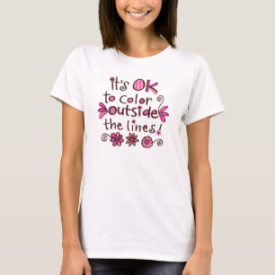 Kleur buiten de regels... t-shirt