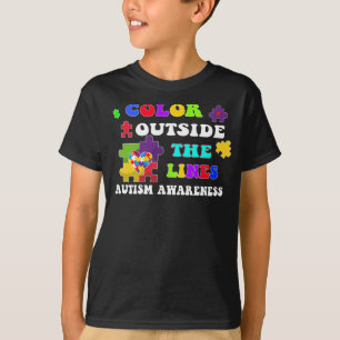 Kleur buiten het bereik van autisme t-shirt