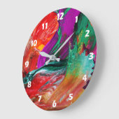 Kleur Burst Abstracte kunst wandklok Grote Klok (Hoek)