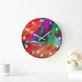 Kleur Burst Abstracte kunst wandklok Grote Klok (Huis)