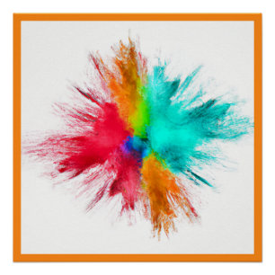 Kleur Burst CenterPiece Art Perfect Poster