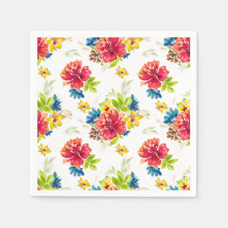 Kleur Burst Waterverf Bloemenservetten Servet