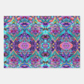 Kleur Burst Wrapping Paper Flat Sheet Set van 3 (Voorkant 2)