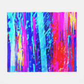 Kleur Bursting Pattern Fleece Deken (Voorkant (Horizontaal))