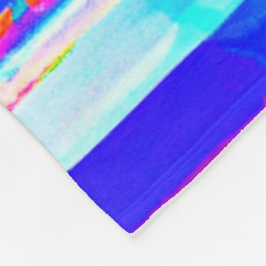 Kleur Bursting Pattern Fleece Deken (Hoek)