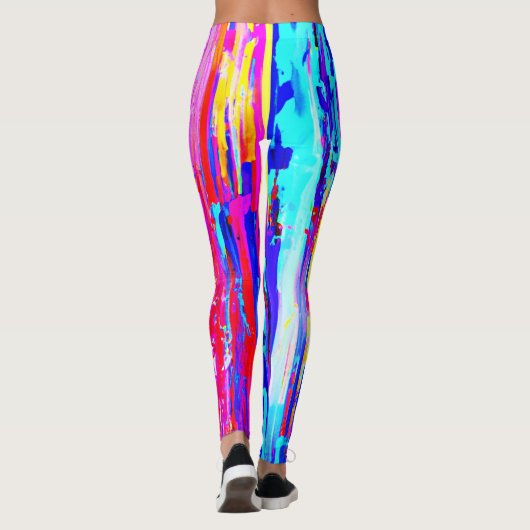 Kleur Bursting Pattern Leggings (Achterkant)